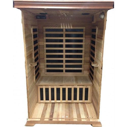 Infrared 2 Person Indoor Sauna with Canadian Red Cedar Wood, Low EMF | SunRay Sedona - House of Sauna