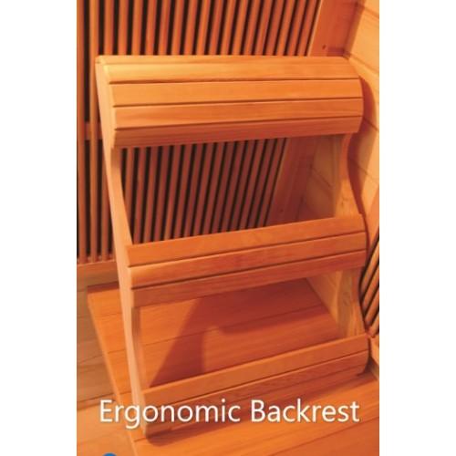 Infrared 1 Person In Home Sauna with Ergonomic Backrests | SunRay Barrett - House of Sauna