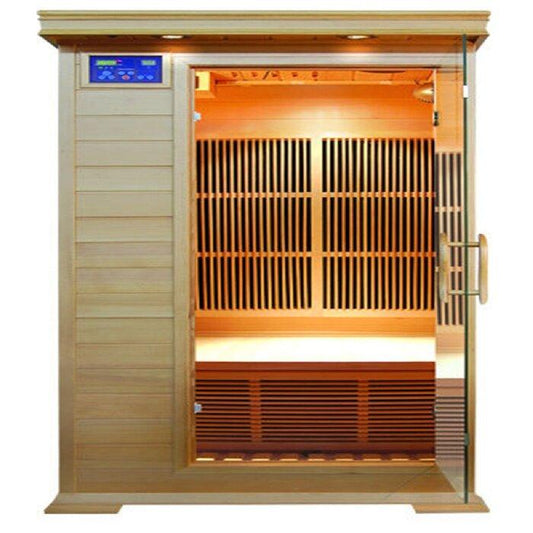 Infrared 1 Person In Home Sauna with Ergonomic Backrests | SunRay Barrett - House of Sauna