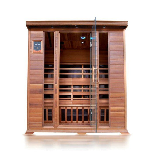 FAR Infrared 4 Person Indoor Sauna with Canadian Red Cedar Wood | SunRay Sequioa (Ships in 7 Days) - House of Sauna